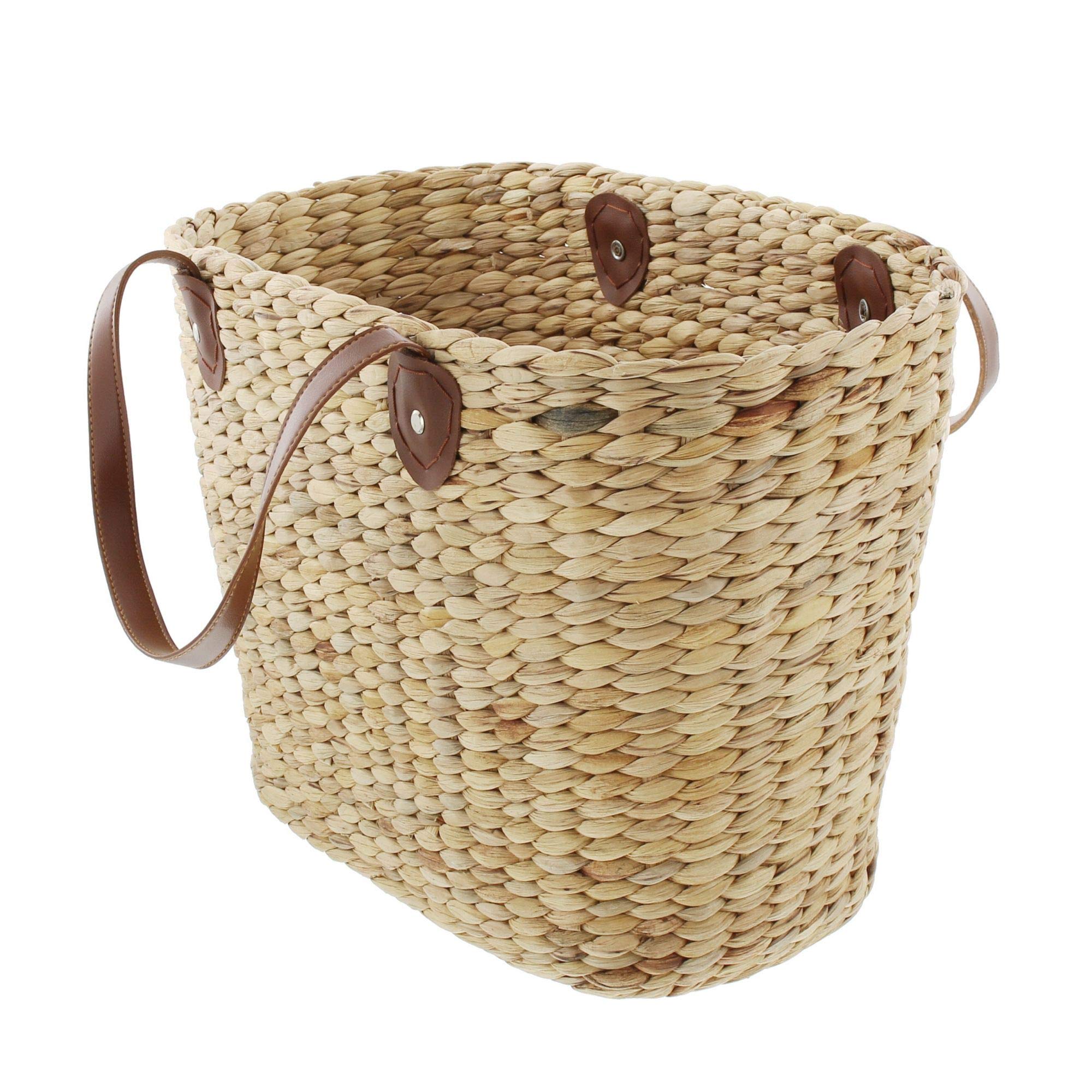 FRANK FLECHTWAREN Shopper, Einkaufstasche Naturoptik, 50 x 22 x 30 cm, GH 48 cm
