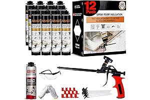 Spray Foam Insulation: Acoustic Expanding Foam Spray with Gun and Cleaner