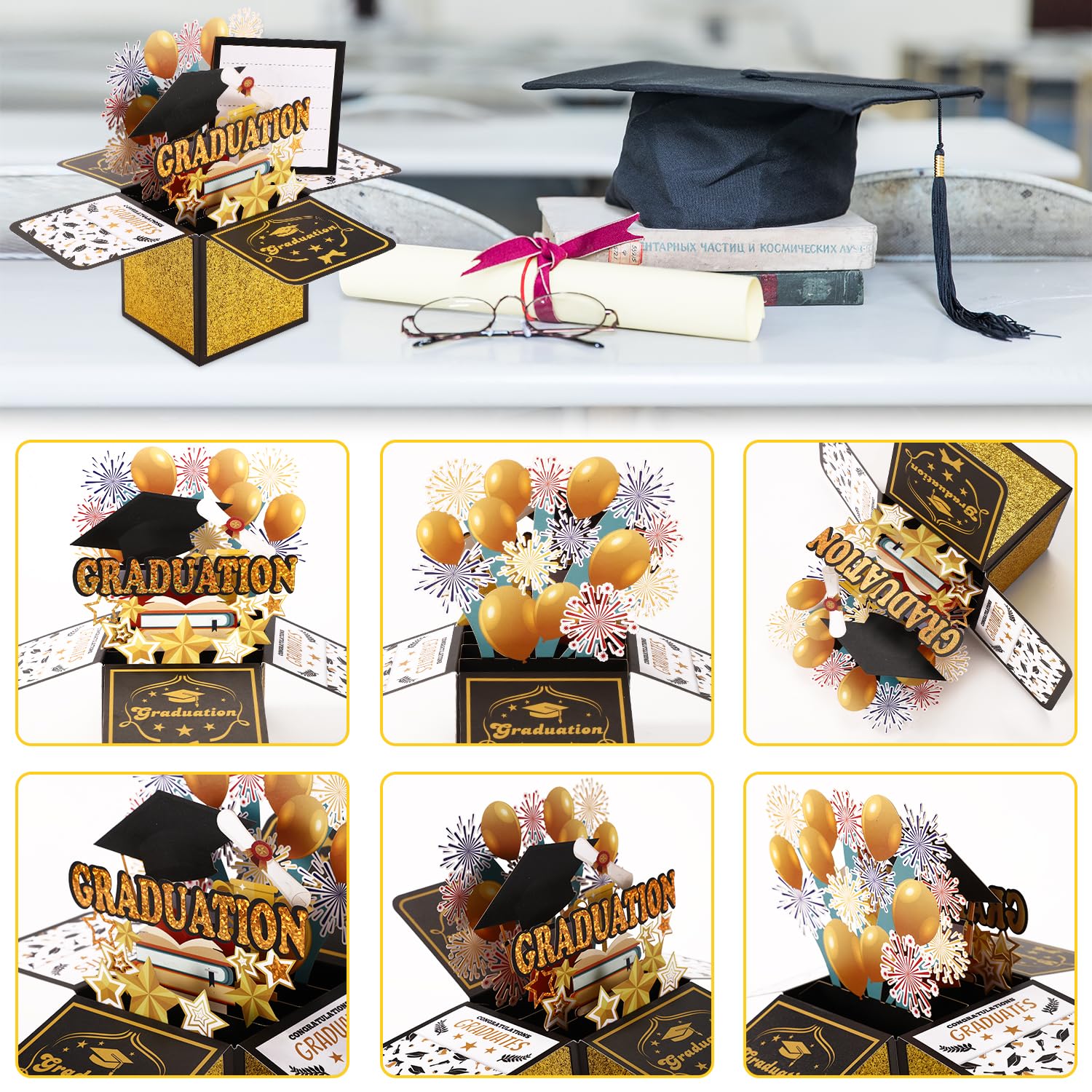Lyreh Pop Up Graduation Card - Image 4