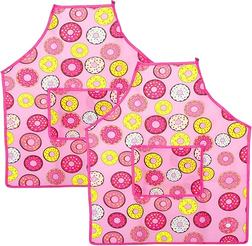 Miniatura 7 de 2 Pack Kids Art Smocks Children Waterproof Artist Painting Aprons Sleeveless Waterproof Artist Painting Aprons