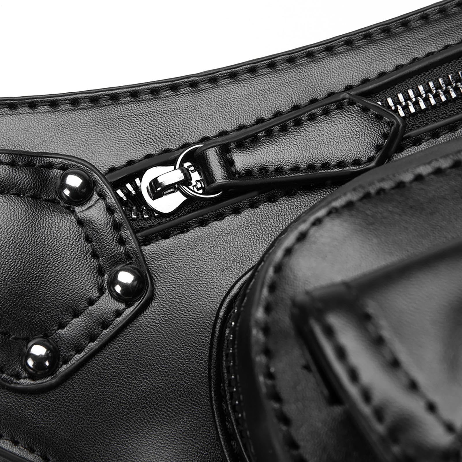Średniowieczna saszetka na pasek, renesansowa torba na pasek | Torba talię | nogę PU Skórzana torba nogawkę Steampunk Etui - Wodoodporna z paskiem nogę Retro Punk Gothic saszetka pa