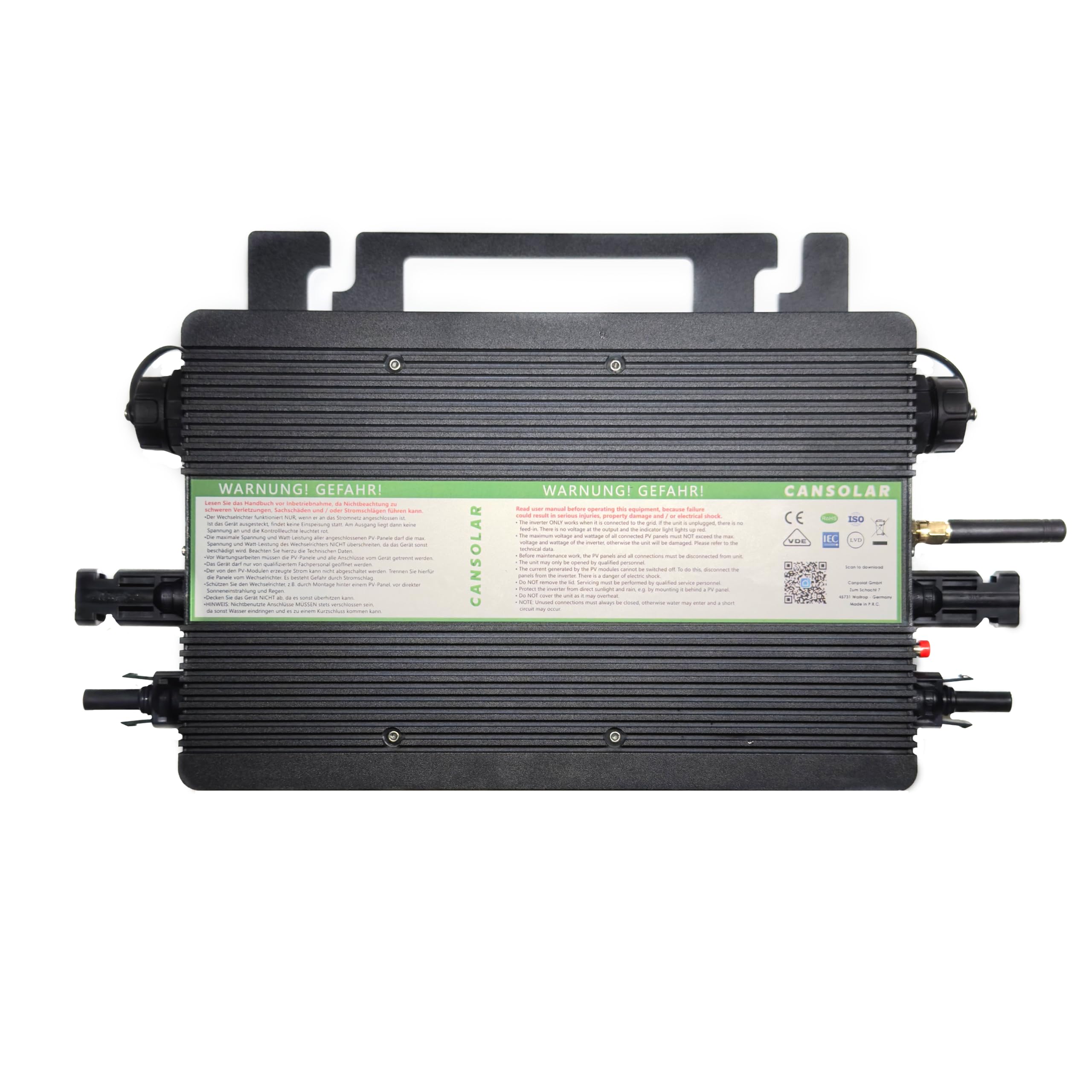 Impianto solare fotovoltaico da balcone, 810 W/800 W, pronto all'uso