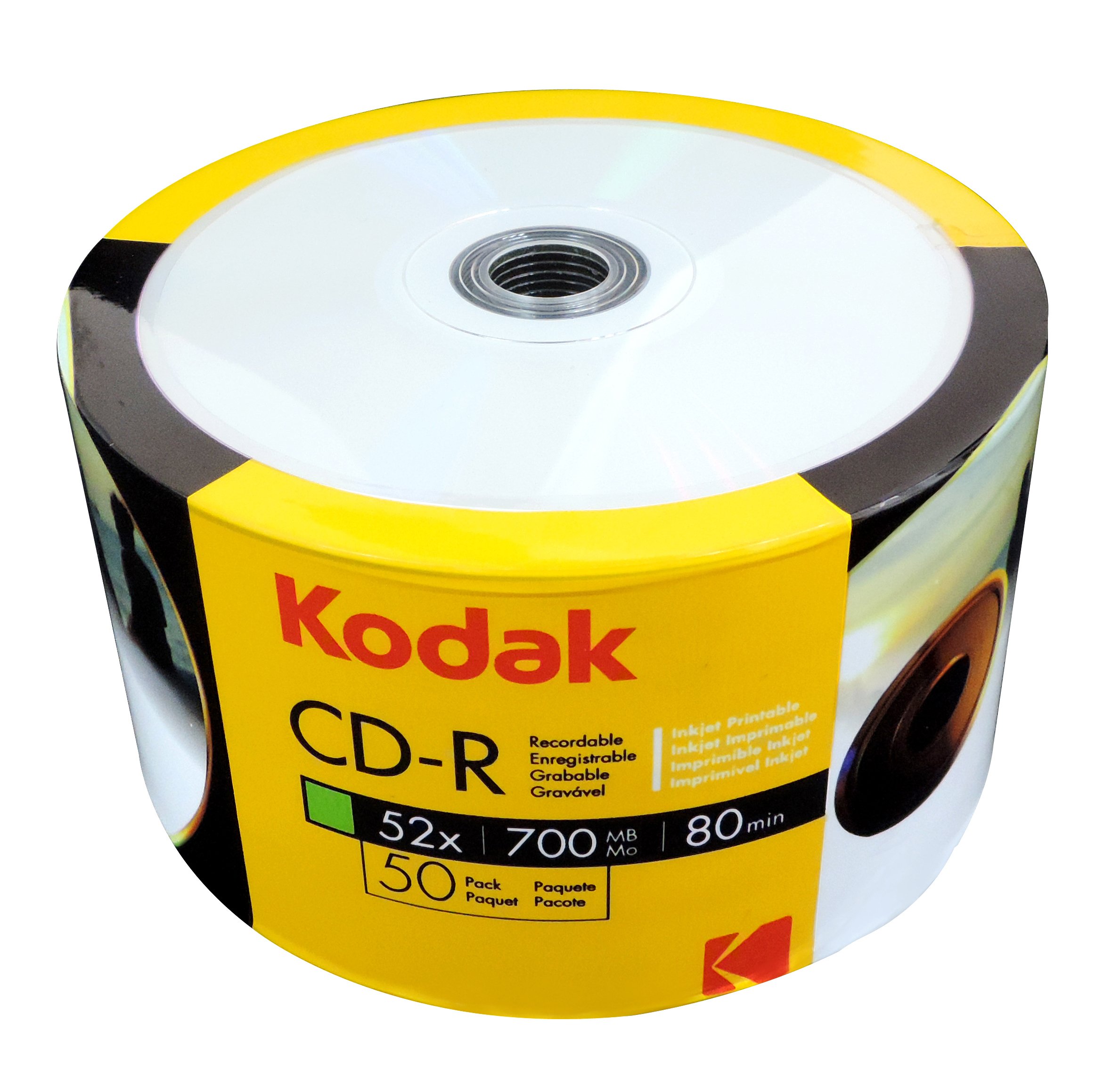 Buy Kodak CDR 700MB80Min 52x Full Surface Printable Write Speed