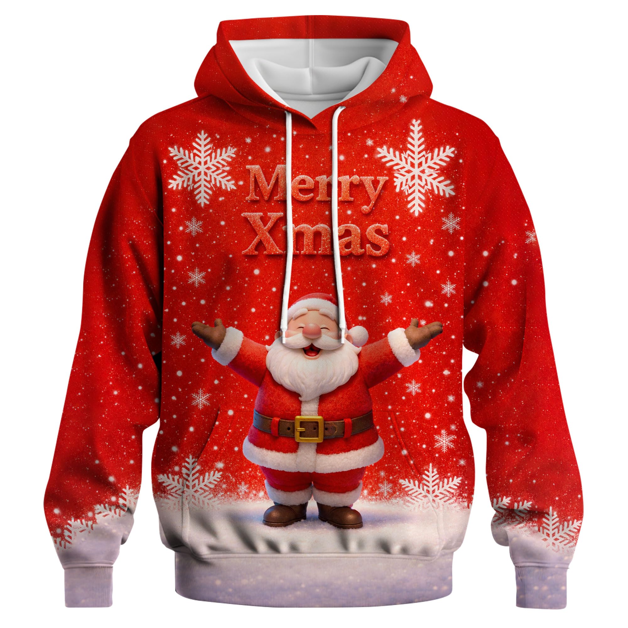 Sudadera con Capucha Navidades Divertidas Sweatshirt para Uso Diario