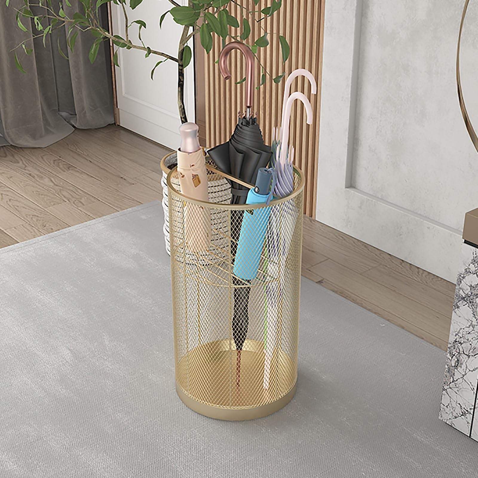 Ele d Porte-parapluies d'intérieur en métal pour cannes de St Umbrella et plus Slish Design 30 x 55 cm