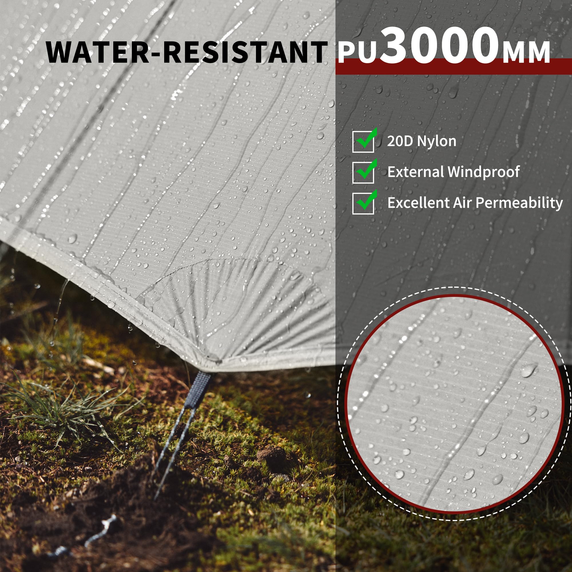 Naturehike Cloud up pro Tent 1 Person Lightweight Camping Tent, Easy Mount Windproof & Waterproof Dome Tent For Outdoor Travel Trekking