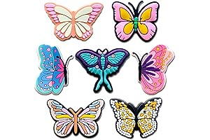 Enchanting Butterfly Croc Charm for Springtime Adornments