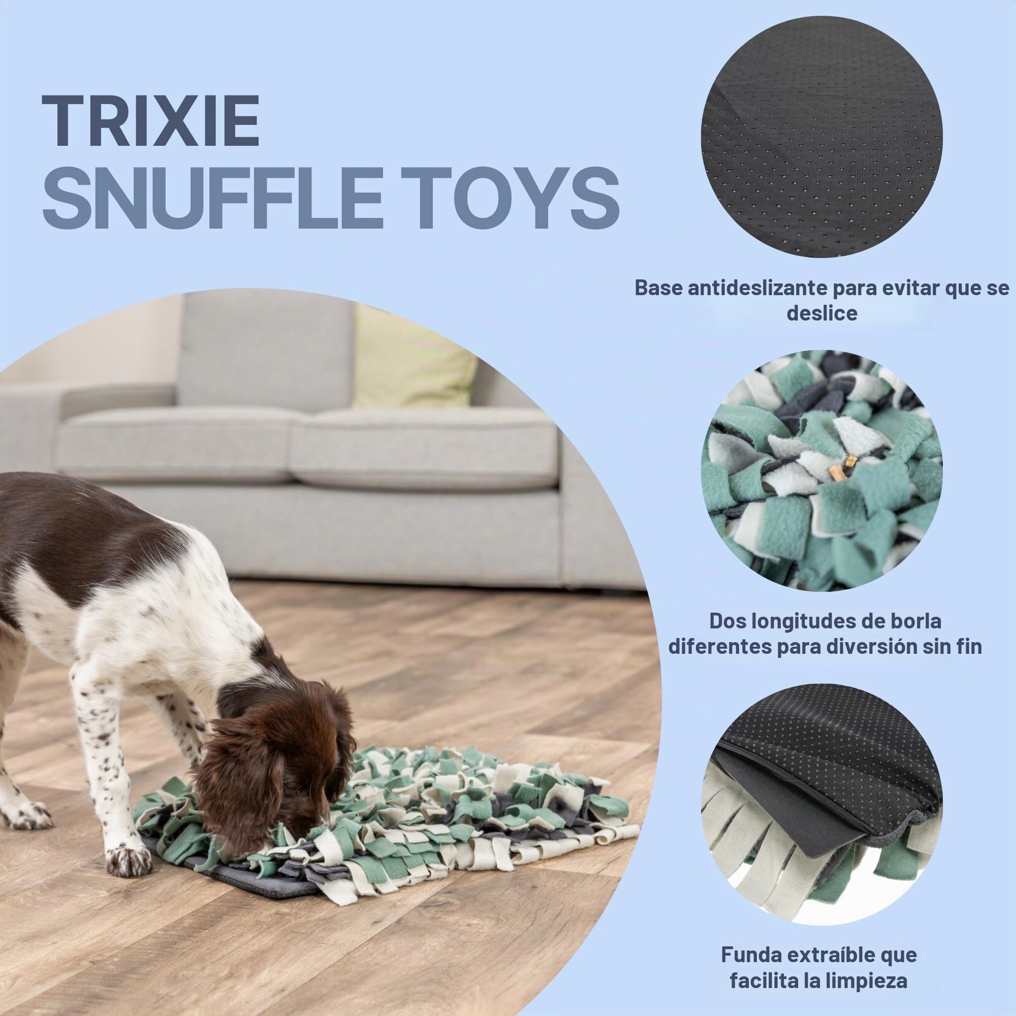 TRIXIE - Alfombra para Olfatear para Perros, Estimula el Sentido del Olfato, Ideal para Juegos Mentales, Entrenamiento y Diversión Canina
