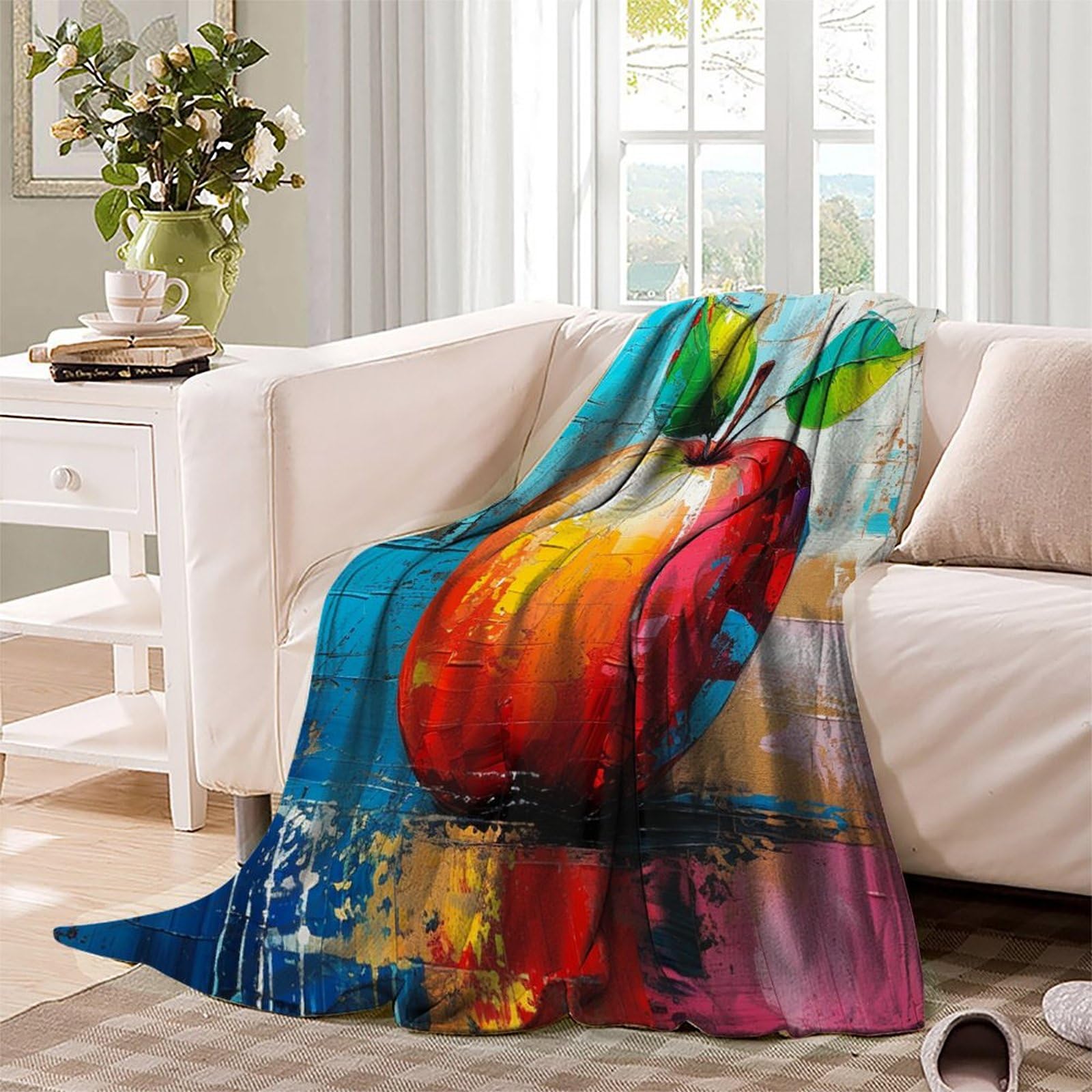 Coperta morbida in pile di flanella, regalo di compleanno per amici, famiglia, regalo di Natale per amici e partner, coperta natalizia per divano letto 150 x 200 cm