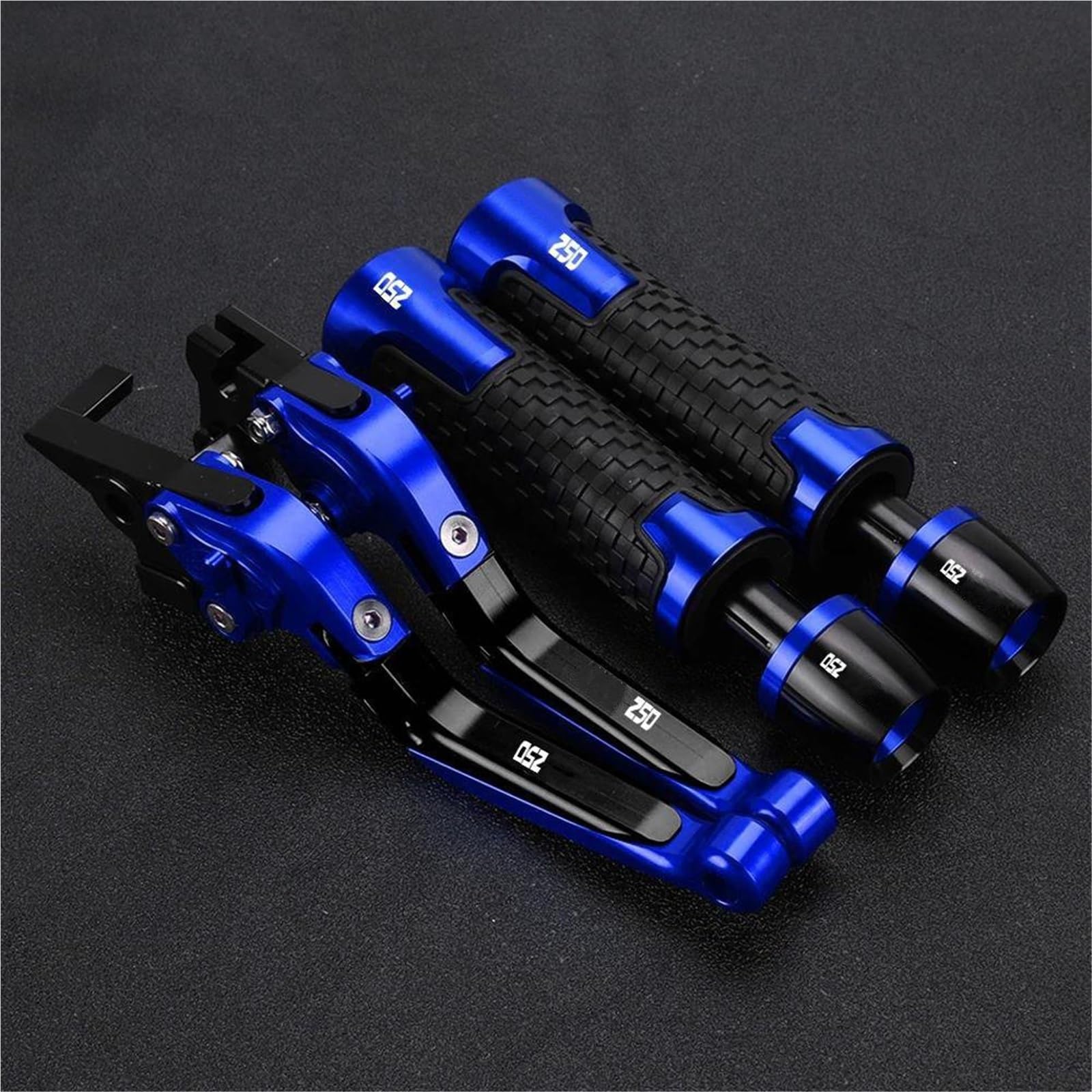 Tgvselpj Blue 2 Motorcycle Part Folding Extendable Moto Adjustable Clutch Brake Levers Handbar Grips Ends For H-Onda Cbr250 1988-1994(Blue 2)