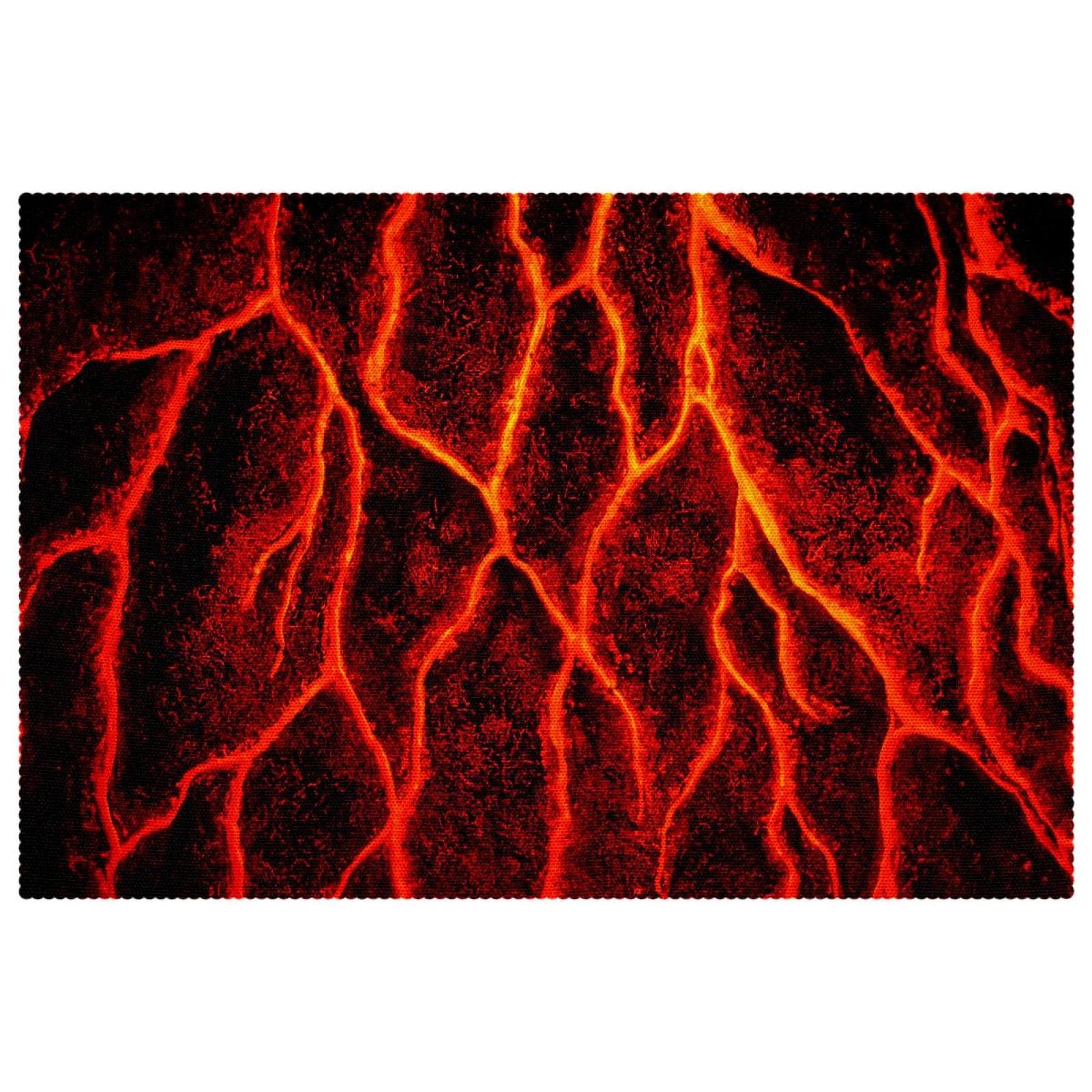 Sets de table Magma Lava antidérapants pour table à manger stylée