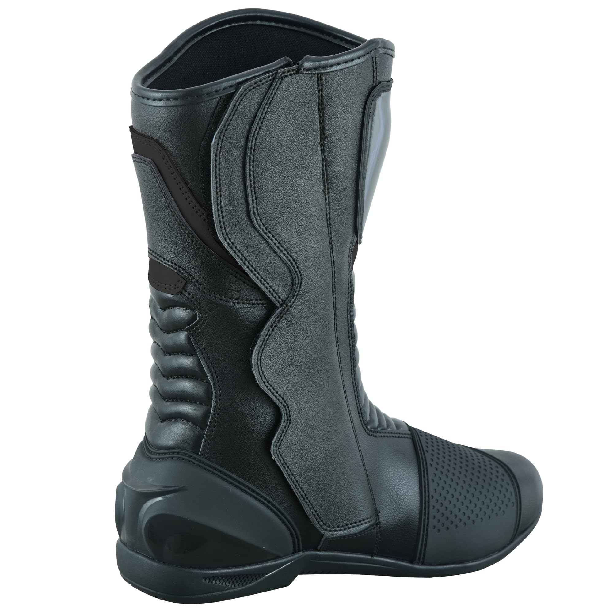 Zapatos de moto largos hasta el tobillo para mujer botas rosas para moto zapatos de cuero impermeables
