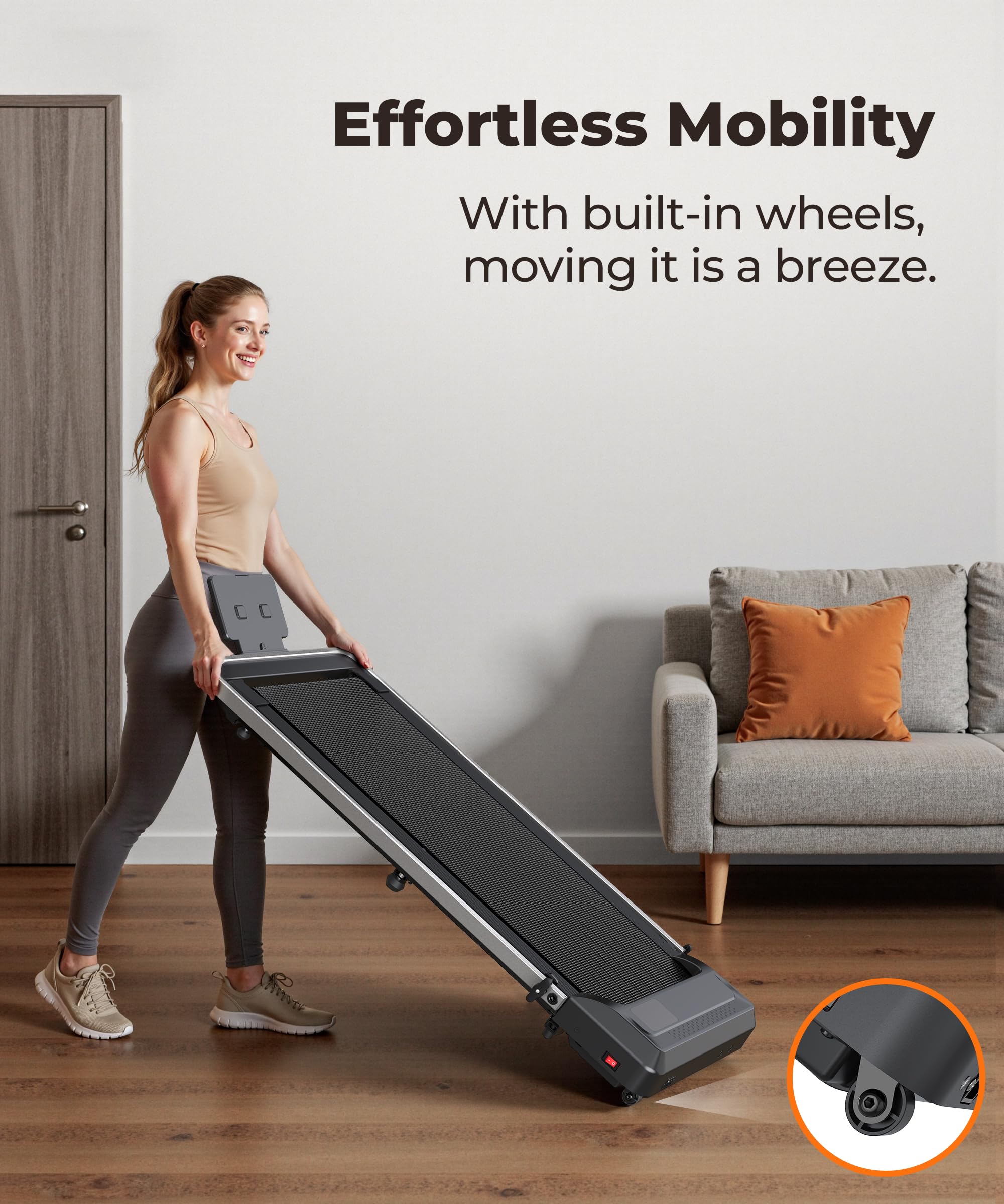 Amazon | WELLFIT 10%傾斜ウォーキングパッドトレッドミル 自宅用 