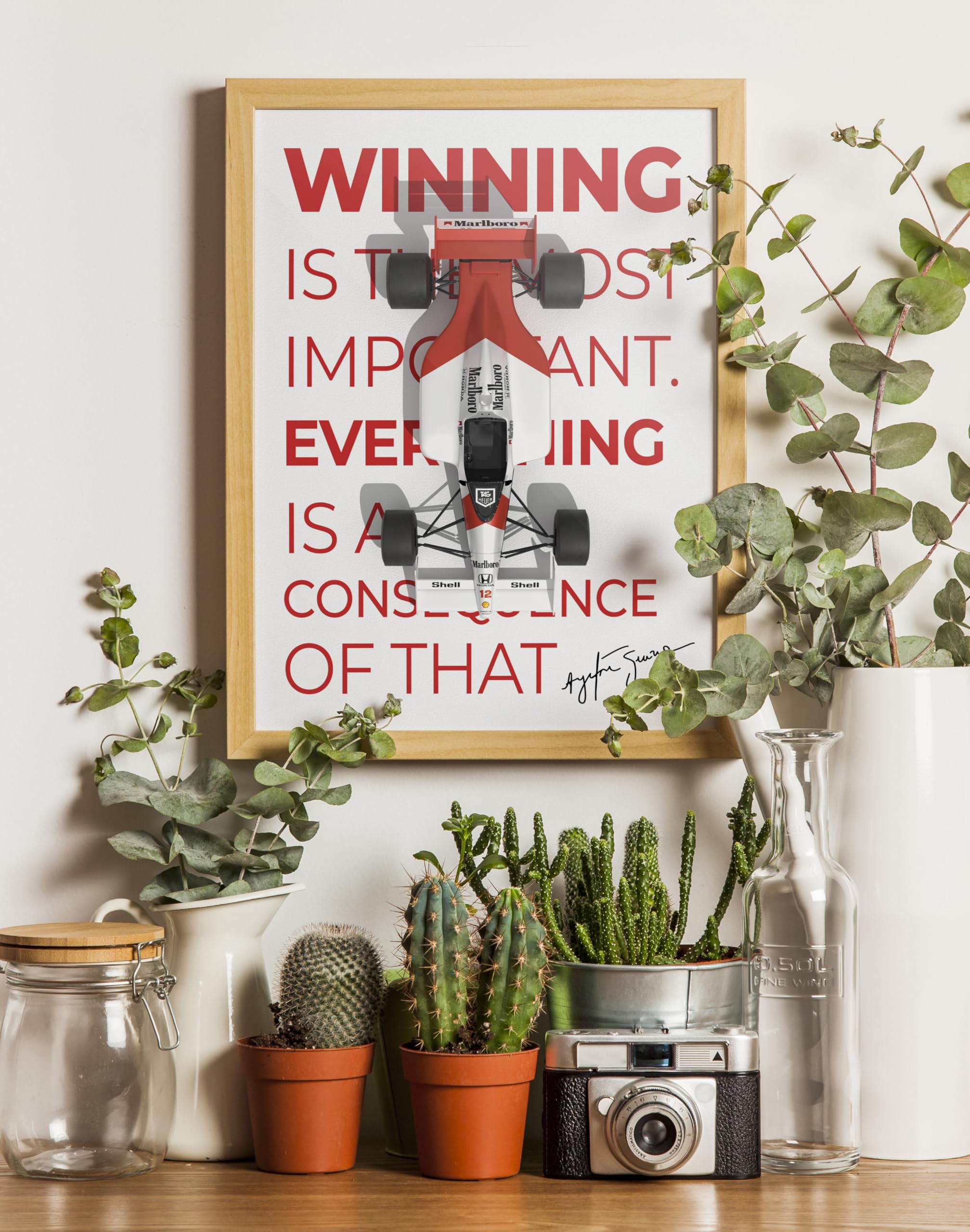 PodiumPe Formula One Motivational Poster on Winning | Ayrton Senna F1Poster | A3 (300GSM) | No Frame 1