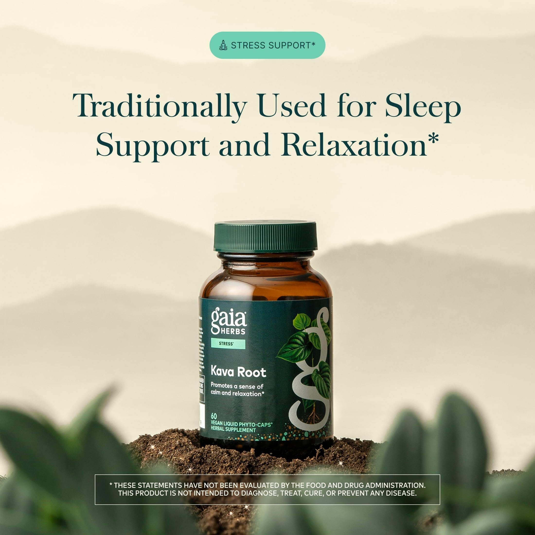 Gaia Herbs Kava Root, 60 Vegan Capsules, 60 Servings — Amazon image 3