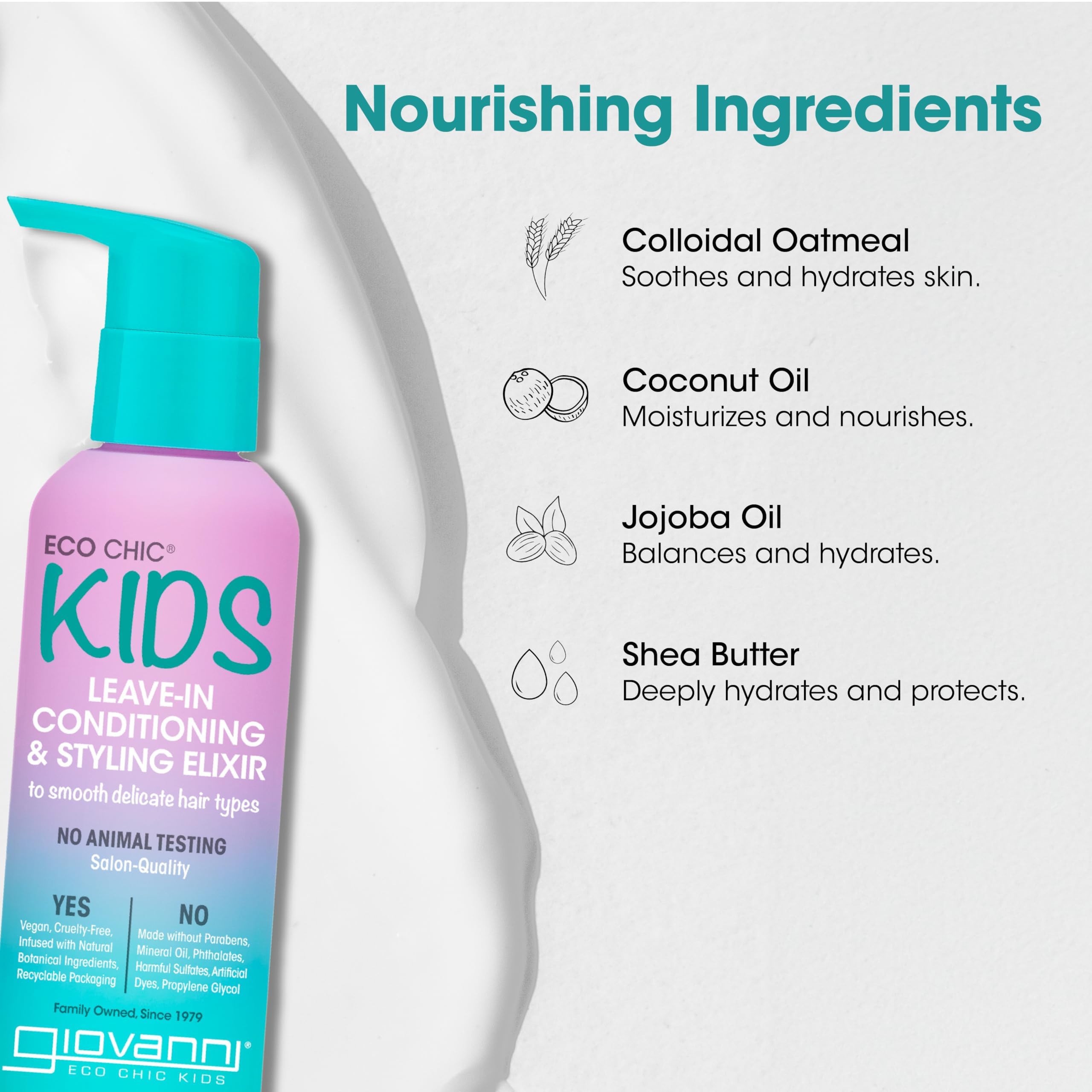 Amazon.com: GIOVANNI Eco Chic KIDs Leave-In Conditioning & Styling
