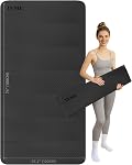 Grand tapis de yoga, 188X120CM Très large & Tapis de yoga pliable long, 1CM Mat de yoga pliant épais, 2-Person Mat d'entraînement pour la gymnastique à domicile, Mat de fitness extra grand non-dérapant pour HIIT, Yoga, Stretching, Portable Design pour un rangement facile