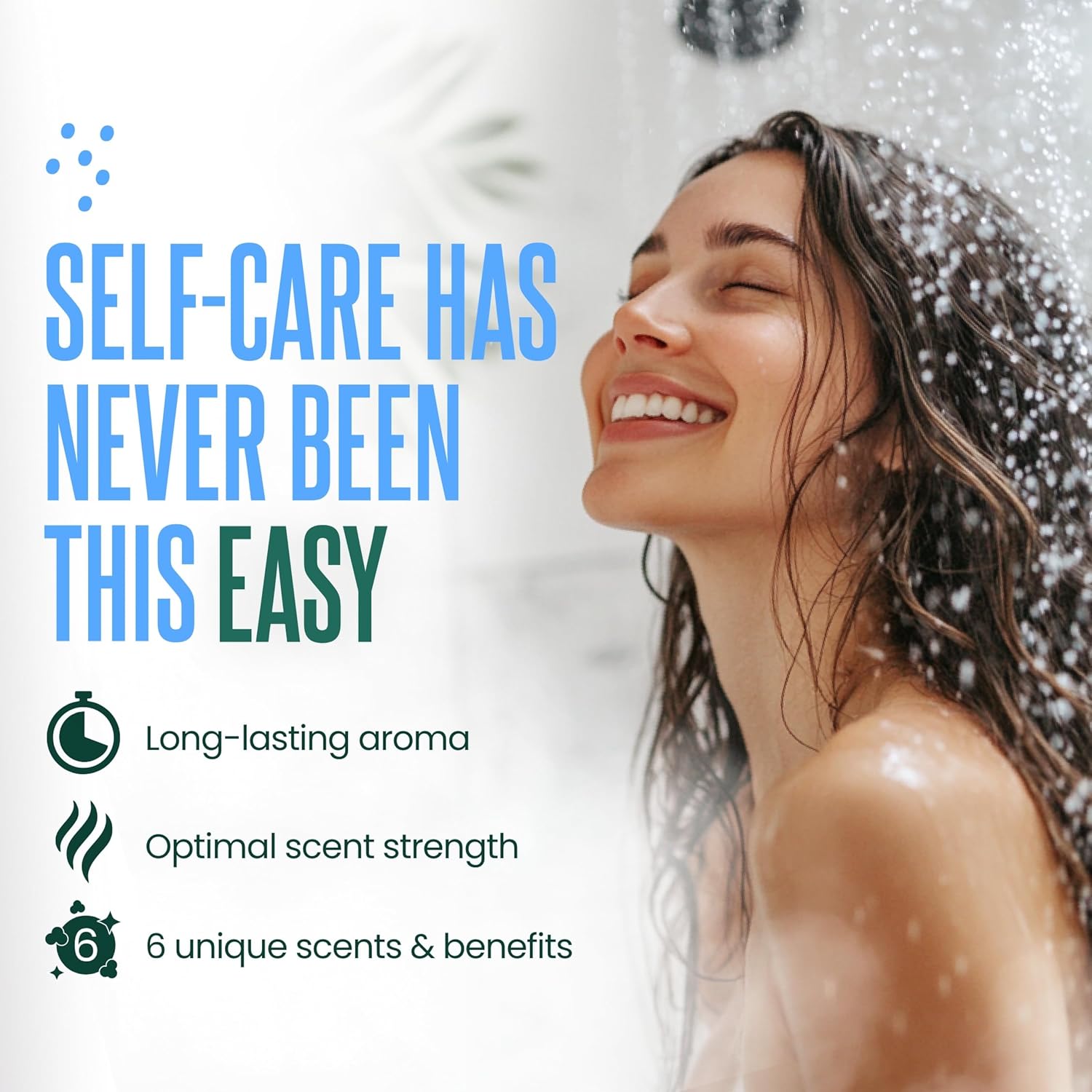 Cleverfy Self-Care Essentials: 6 Shower Steamers & 6-Pack TShape