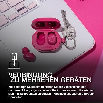 JLab JBuds MiniTrue Wireless Earbuds, Mint Green
