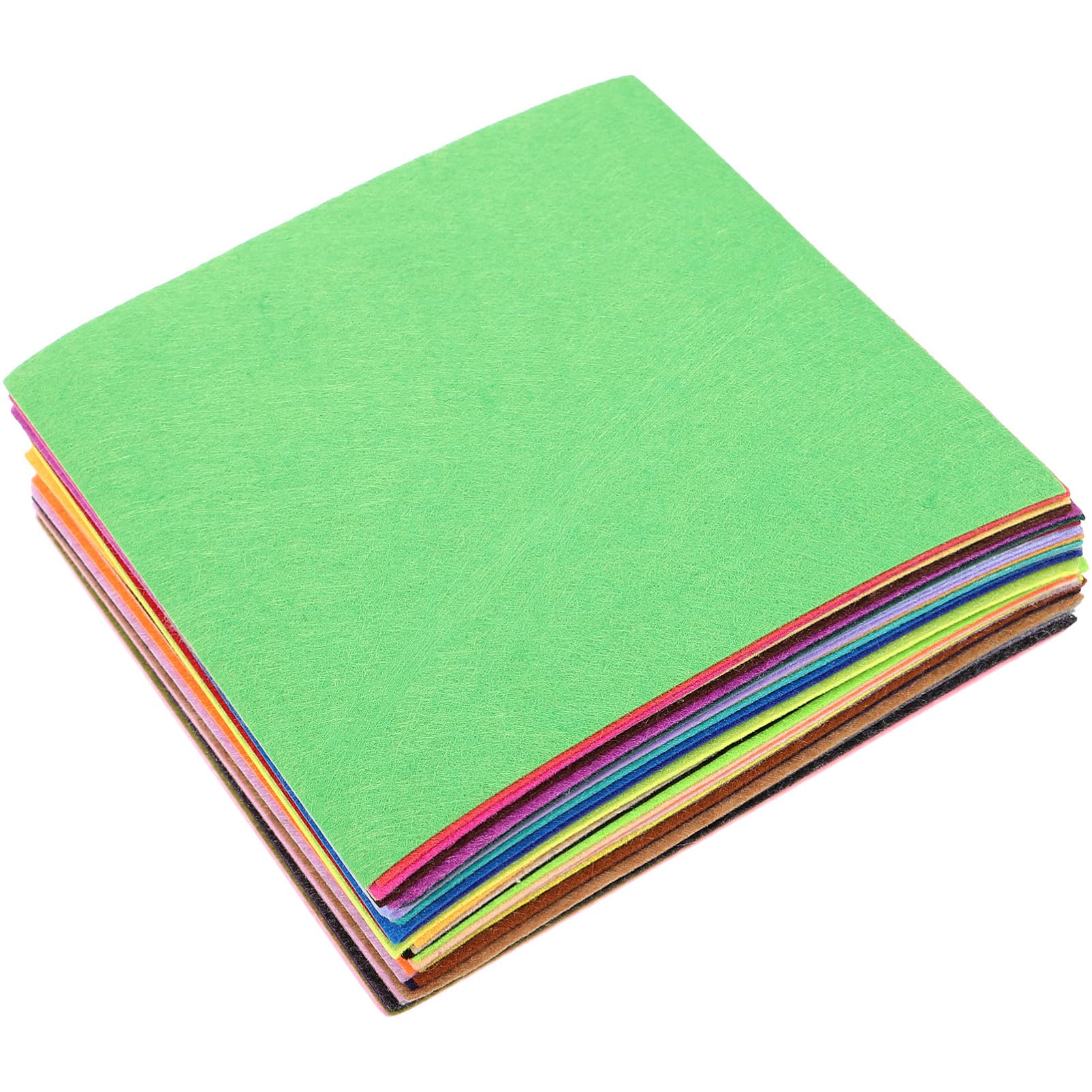 Operitacx 200blätter DIY Filzstoff Bunte Bastelplatten Für Nähprojekte Kreatives Handwerk Patchwork Und Floristik Für Kindergarten Und Bastelunterricht