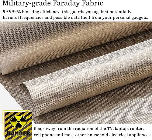 Miniatura 3 de Tela Faraday de cobre de 3 yardas 43 x 118 pulgadas jaula Faraday tela Faraday