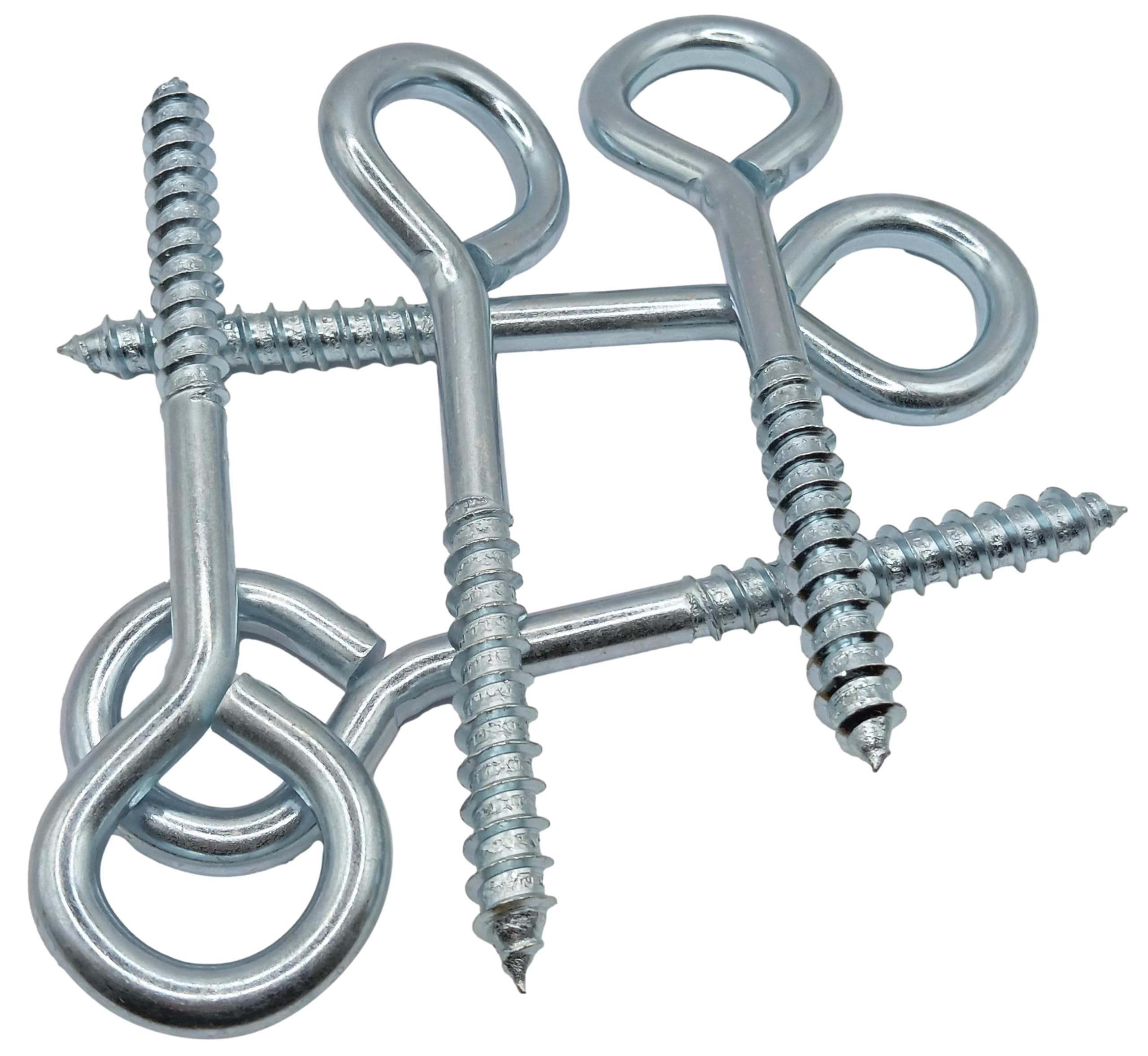 HAFD Hooks Zinc Plated M10 10x140mm Pack of 5, Silver