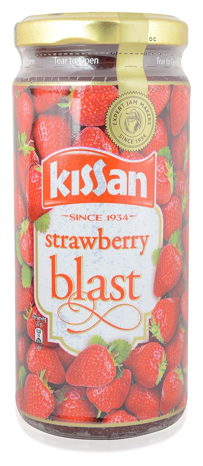 Kissan Jam Strawberry Blast, 320g Bottle Amazon.in Grocery