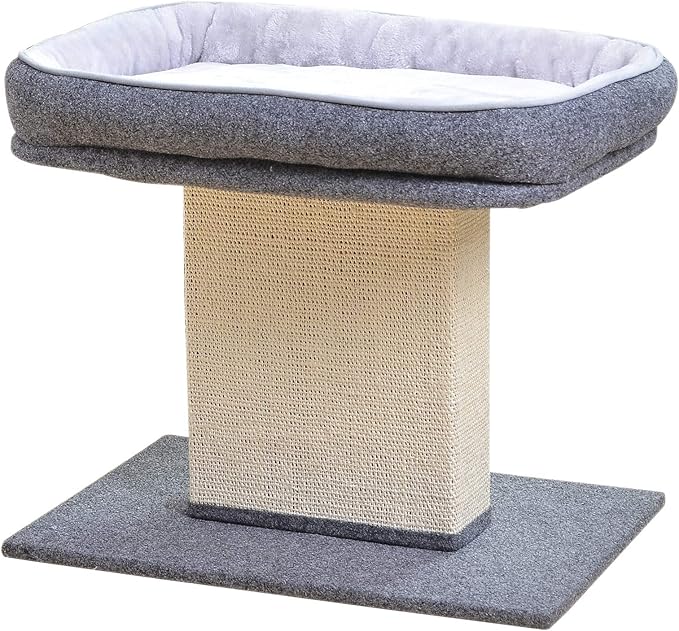 Catry Cat Bed with Scratching Post Minimalist Style Design of Cat