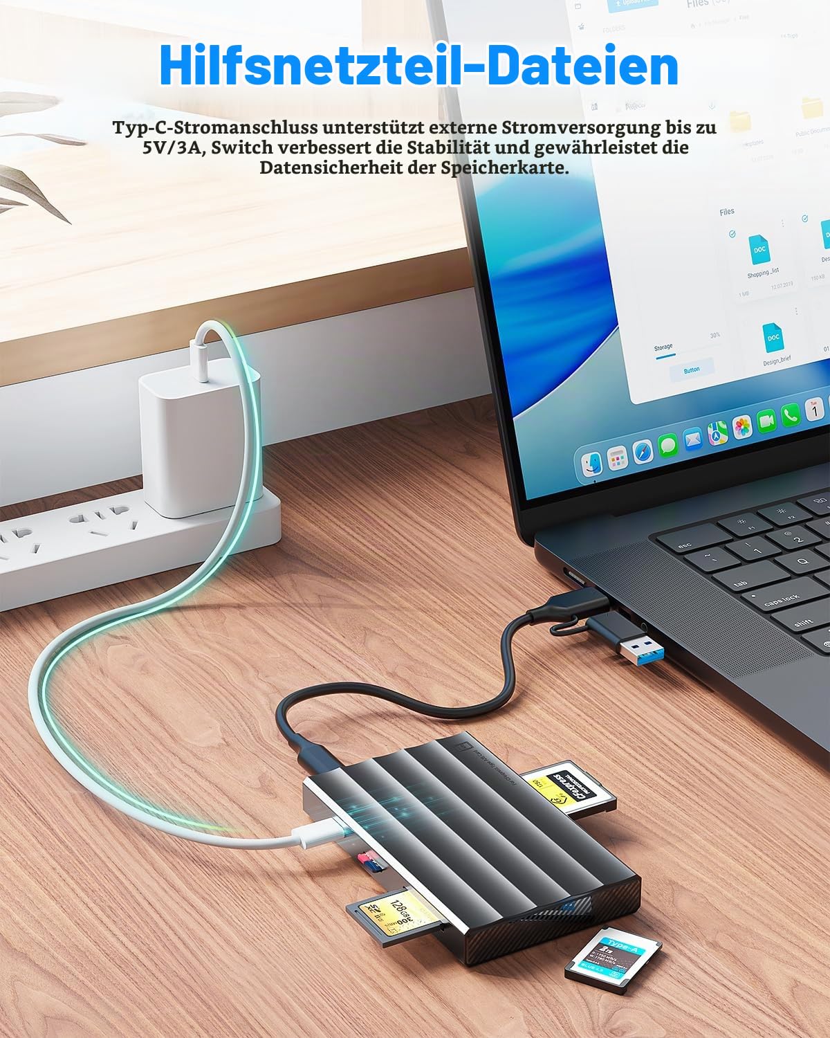 CFexpress Type B/CFexpress Type A + TF + SD4.0 UHS-II Kartenleser, 5-in-1 10Gbps USB 3.2 Gen2 cf Express kartenleser mit USB-C, Plug & Play cf Express Type b Adapter für Windows/Mac/Linux/Android