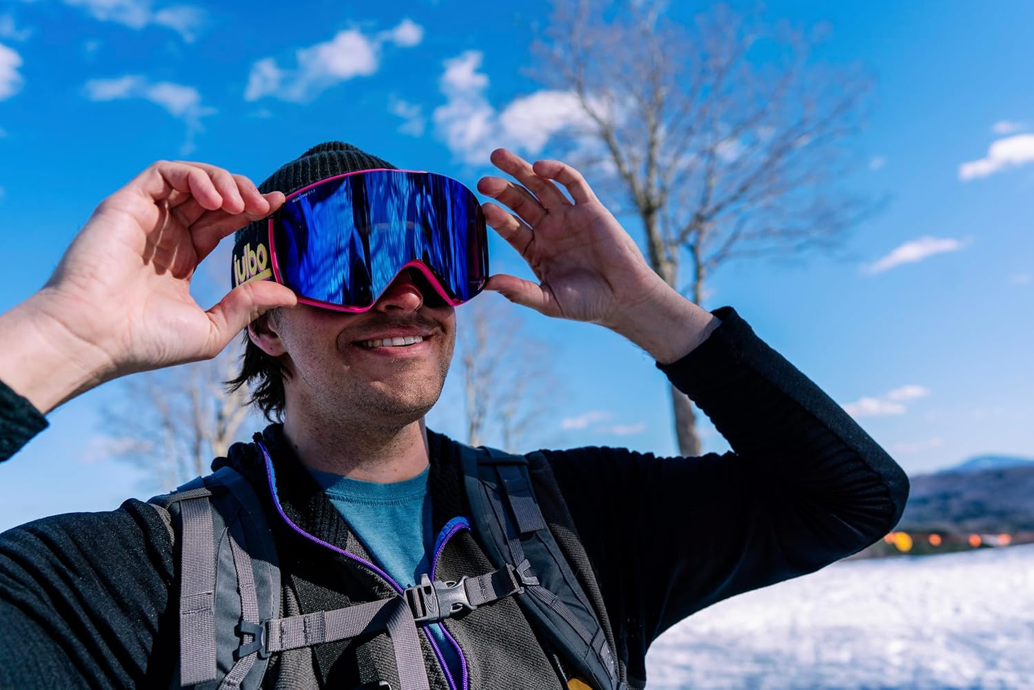 Julbo Launcher Snow Goggles for Men & Women w/Superflow Pro Anti-Fogging for Skiing and Snowboarding - 100% UV Protection