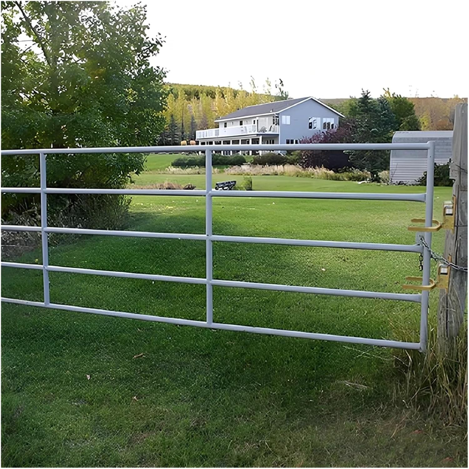 Instant Locking Gate Latch Instant Locking Gate Latch – Heavy-Duty One-Hand for Farm, Ranch & Backyard | Automatic Spring Lock(A)