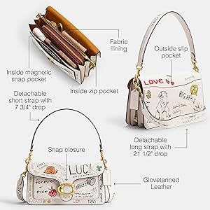 ◇Coach◇ Chain tabby shoulder bag with sketch Chain Tabby Shoulder Bag With Sketch Print | Coach New Zealand
