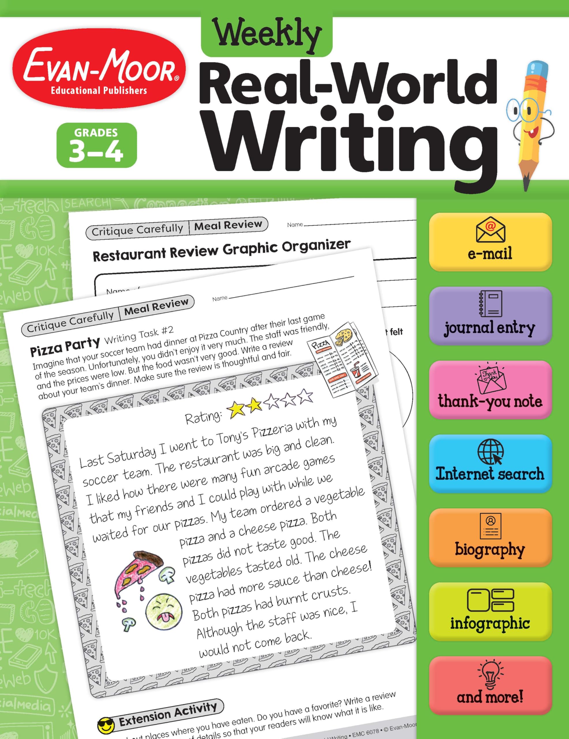 Weekly Real-World Writing, Grades 3-4