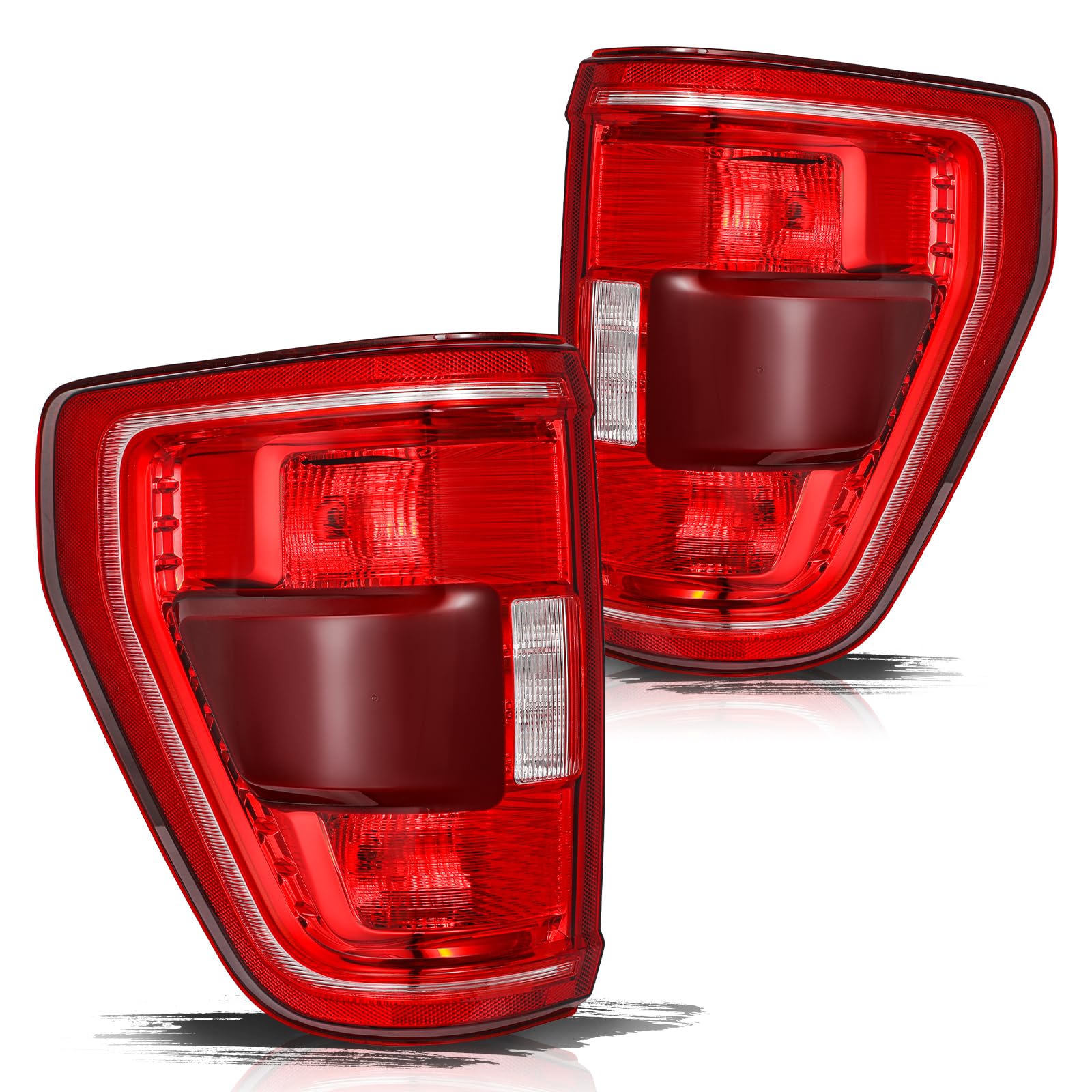 Aosky Halogen Tail Light Assembly for 2021-23 Ford F150 XLT Tremor