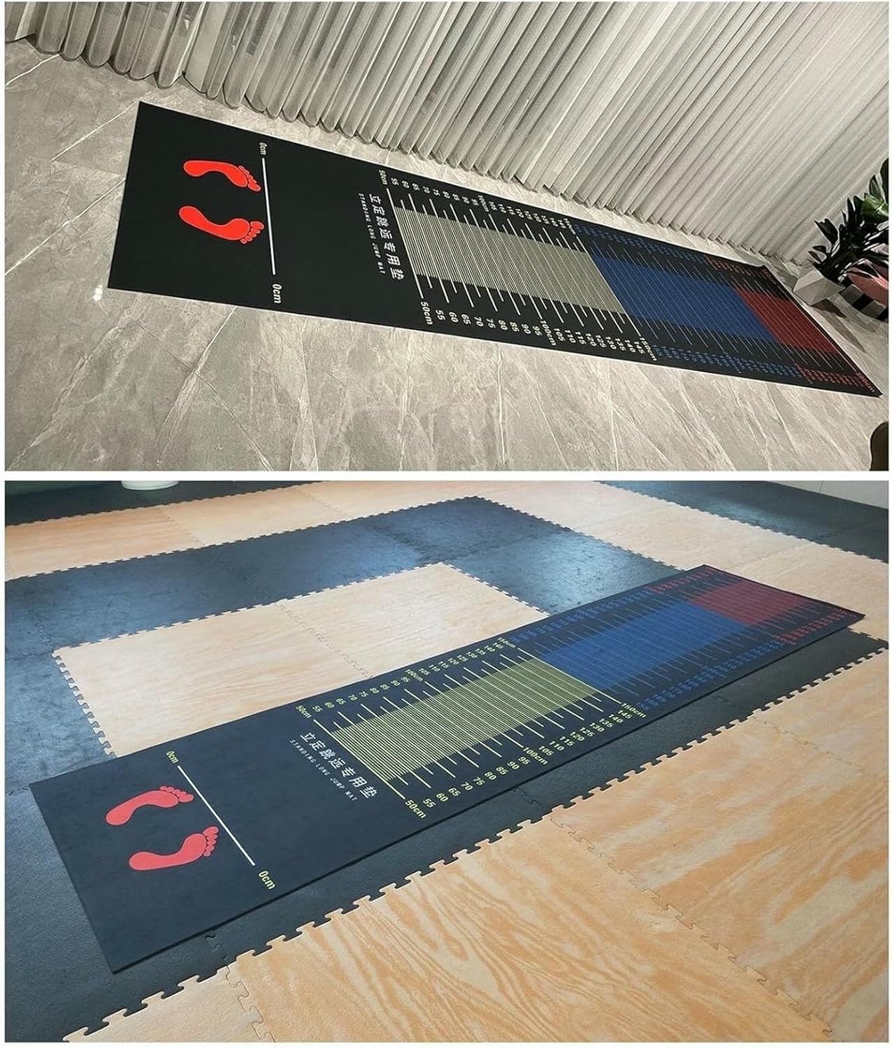 Flooring Jump Roping Training Mat, Long Jump Practice Mat, Exercise Measuring Pad, Extra Long Training Board, Standing Long Jump Test Tool