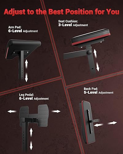 Miniatura 6 de Equipo multifuncional de gimnasio en casa de 150 libras, máquina de entrenamiento de cuerpo completo con sistema de polea altabaja, prensa de