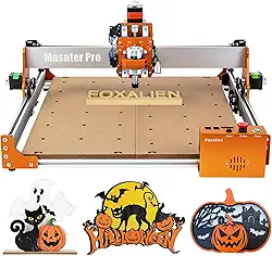FoxAlien Máquina Roteadora Masuter Pro Cnc, Fresadora de 3 Eixos Atualizada, Fresadora de Metal para Madeira, Acrílico, Mdf, Corte de Escultura Em Nylon