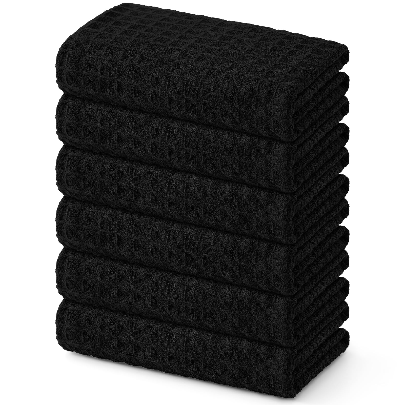 Torchons de cuisine anti-traces en microfibre gaufrée Homaxy pour vaisselle impeccable