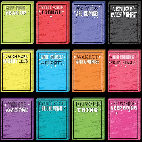 Juego de 720 hojas de notas adhesivas motivacionales, notas adhesivas inspiradoras, almohadillas autoadhesivas de agradecimiento, bonitas notas