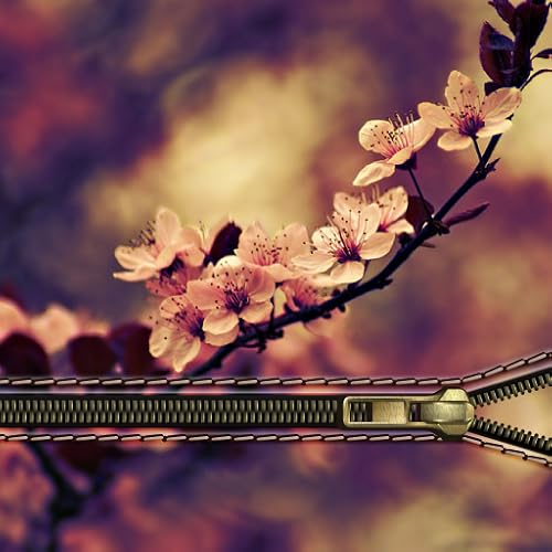 Sakura Zipper Lock : Pink Sakura Lock Screen