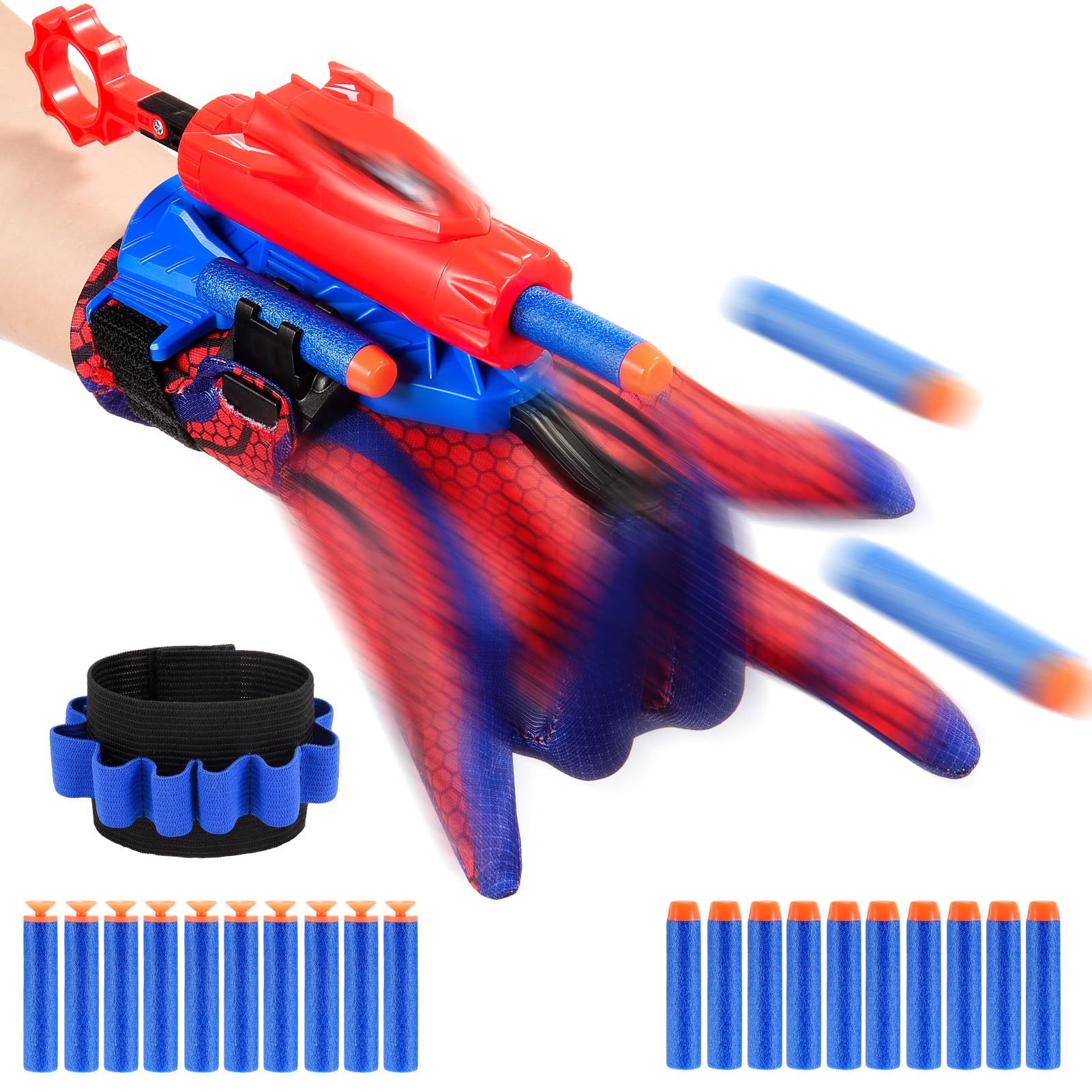 Braxel Spid-er Spielzeug Netzwerfer Handschuhe Kinder Geschenk Outdoor Spielzeug Kinderspielzeug