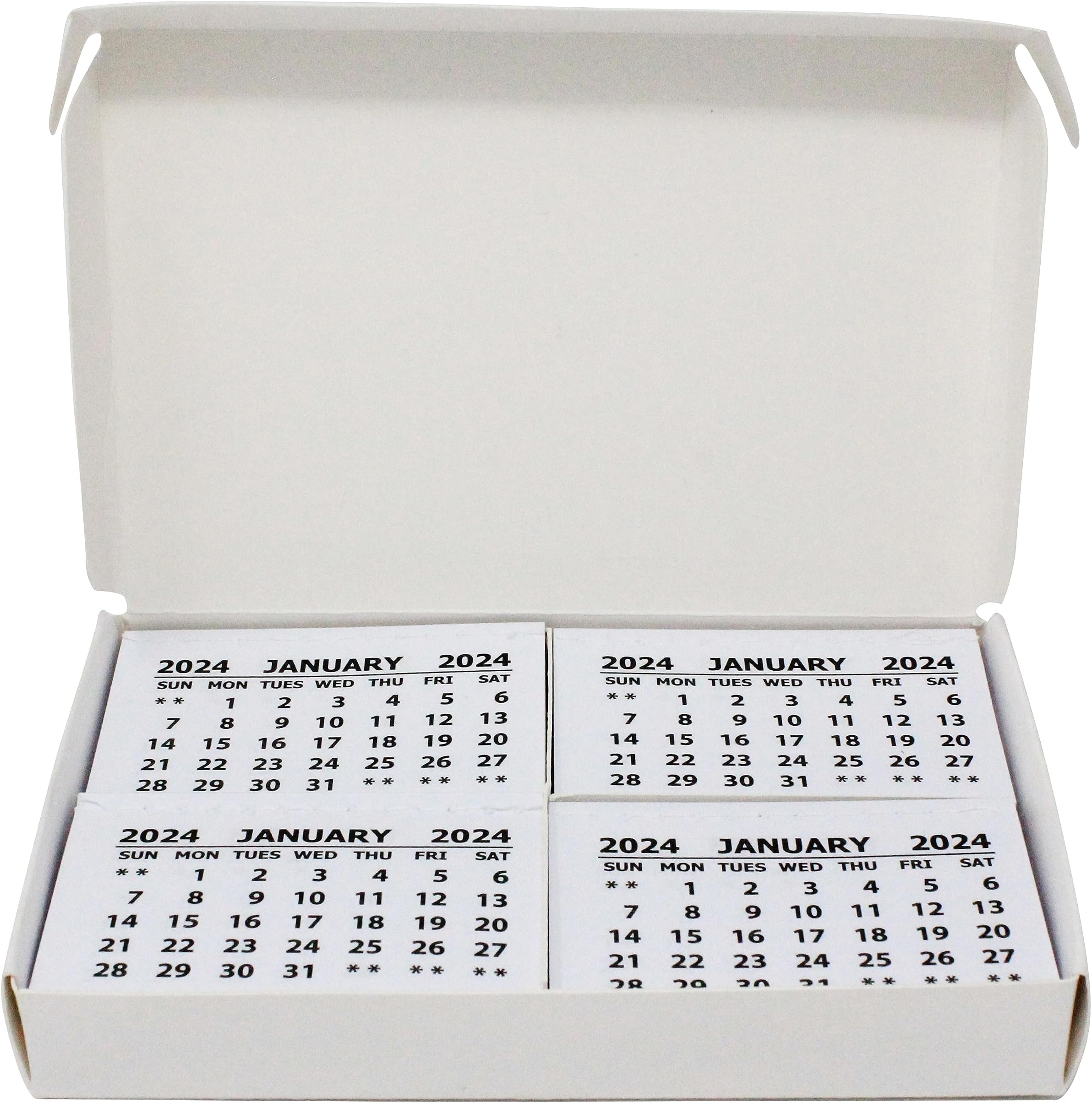 Bright Ideas 2025 Calendar Tabs Insert for Office Planning, School Crafts. Ideal for the Workplace or Classroom Calendar Tear Off – Each Page 1 Month – Pack of 50 mini- Calendar Tabs