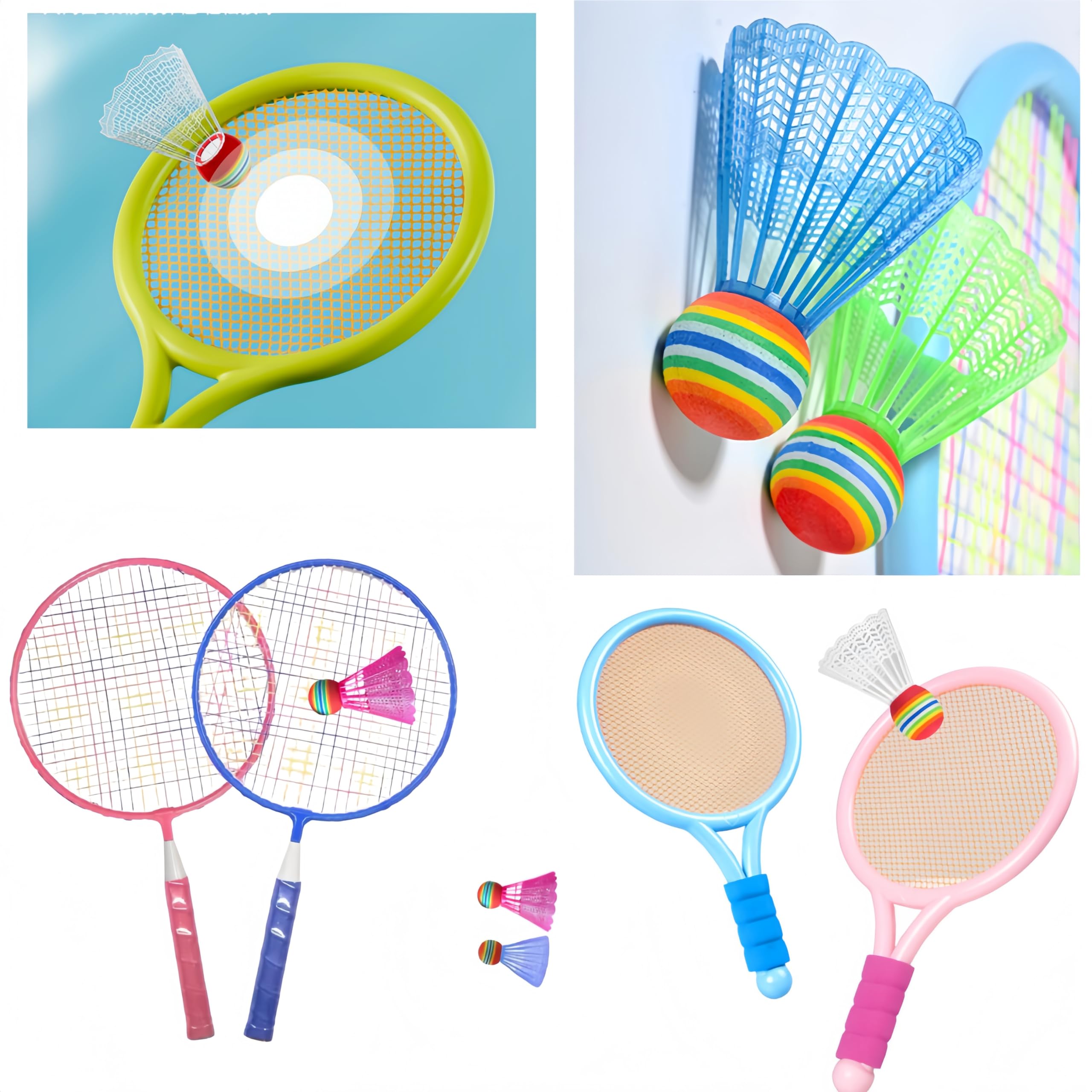 Set di 25 palline da badminton in nylon, da badminton colorato, alta stabilità e durata, per sport interni ed esterni, allenamento, ricreazione ed esercizio.