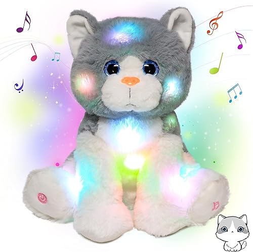 Miniatura 7 de Cuteoy Penguin - Peluche musical con luces LED y volumen ajustable, juguete de cuna para cumpleaños, Navidad, regalos para niños pequeños, 11