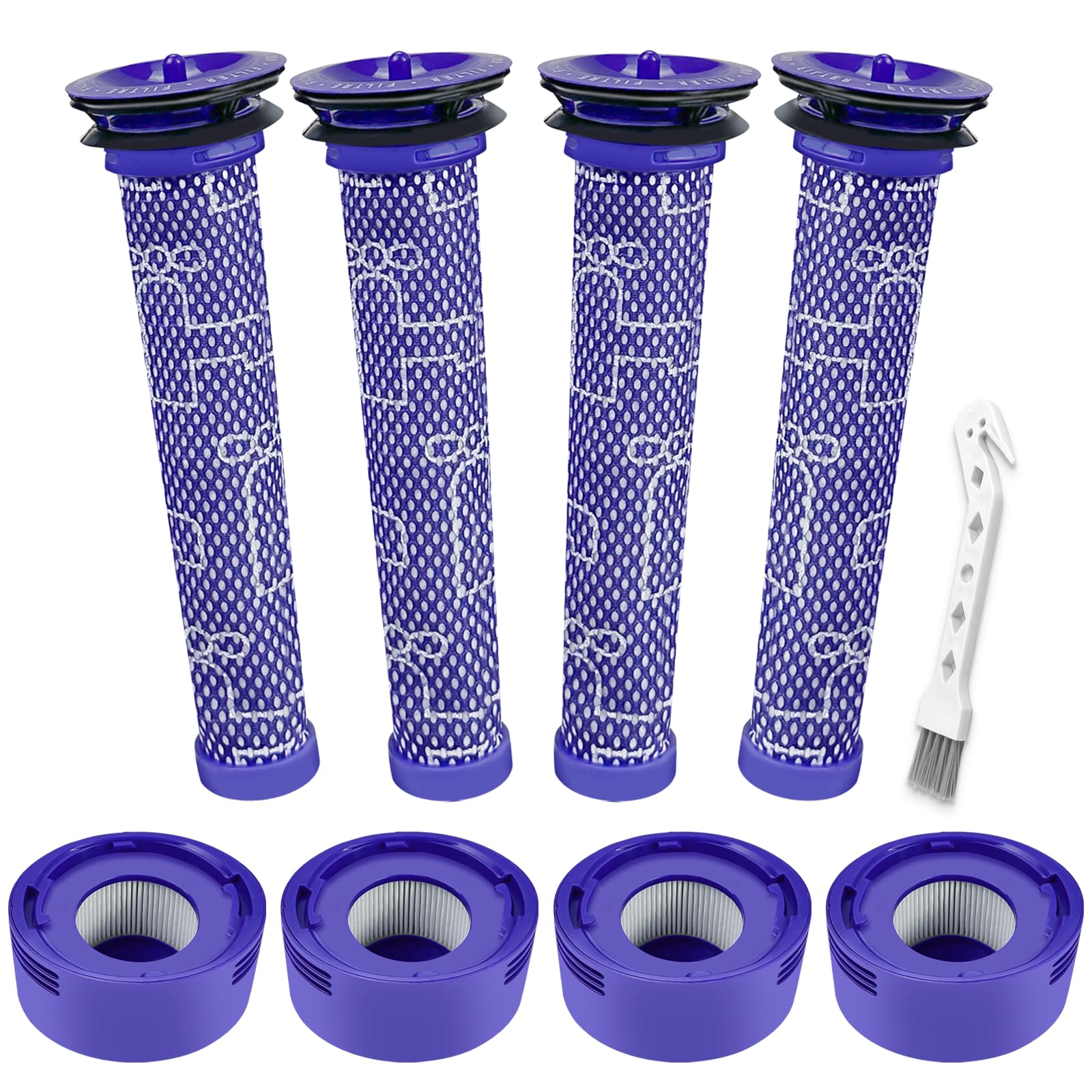 8 Pack Vacuum Filter Replacement Kit for V7, V8
