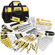 TOPLINE 467-Piece Household Home Tool Sets for Mechanics, 16-Inch Tool Bag with Heavy Duty Home Tool Kit Included, Tool Sets for Men, Tool Kits for Home General Maintenance, Basic Applications