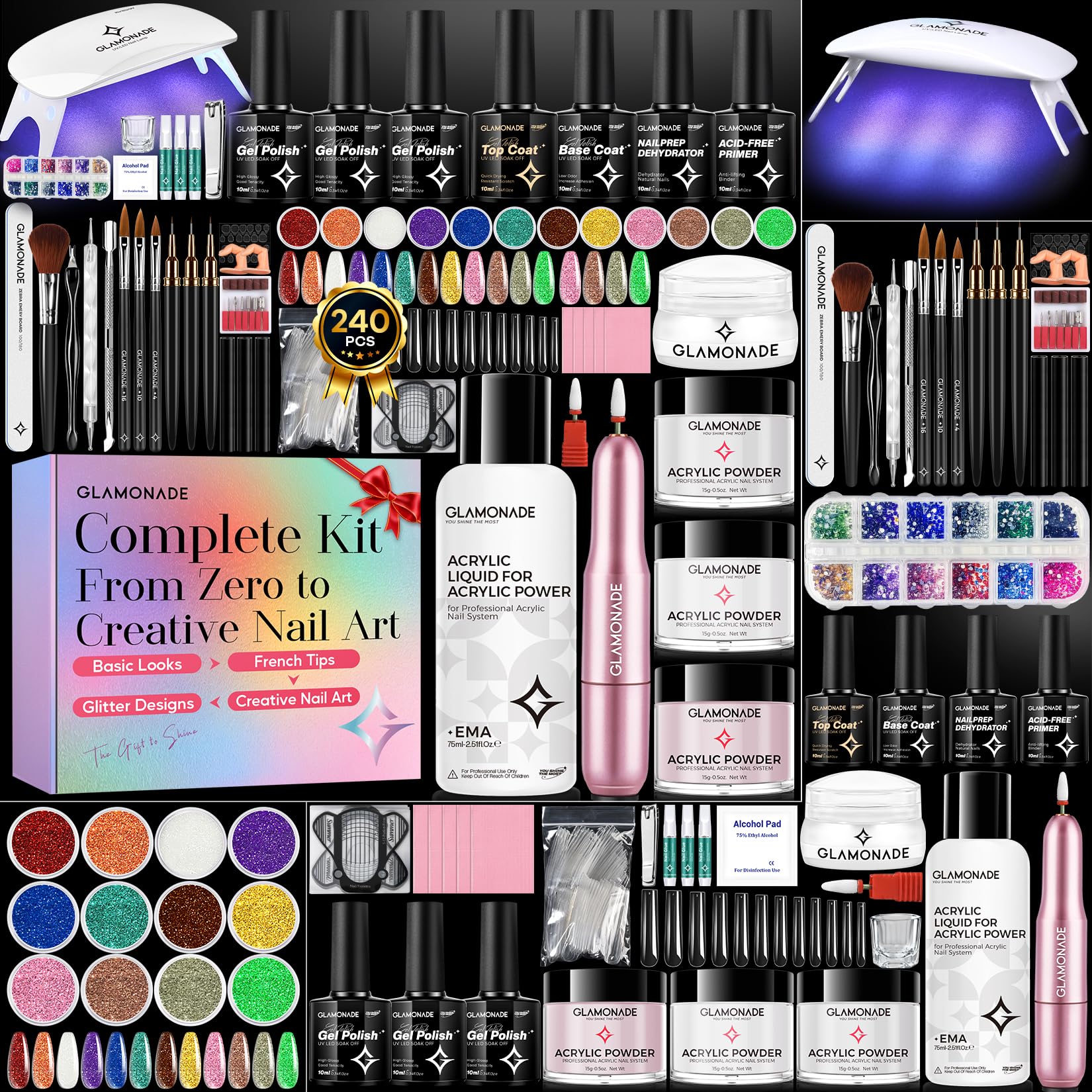Glamonade Acrylic Nail Kit for Beginners