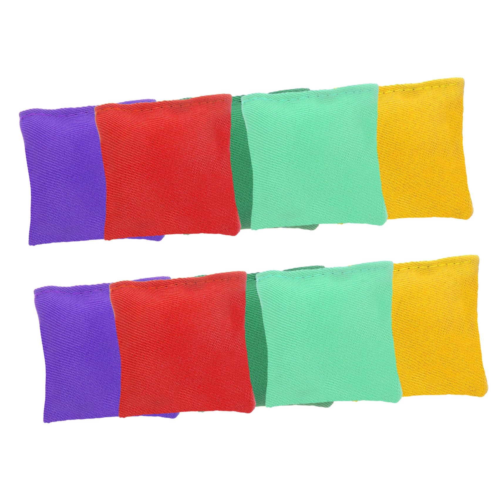 BESPORTBLE 10Pcs Nylon Bean Bags for Carnival Toss Game Outdoor Fun for Double Design for Parties Picnics and Family Activities
