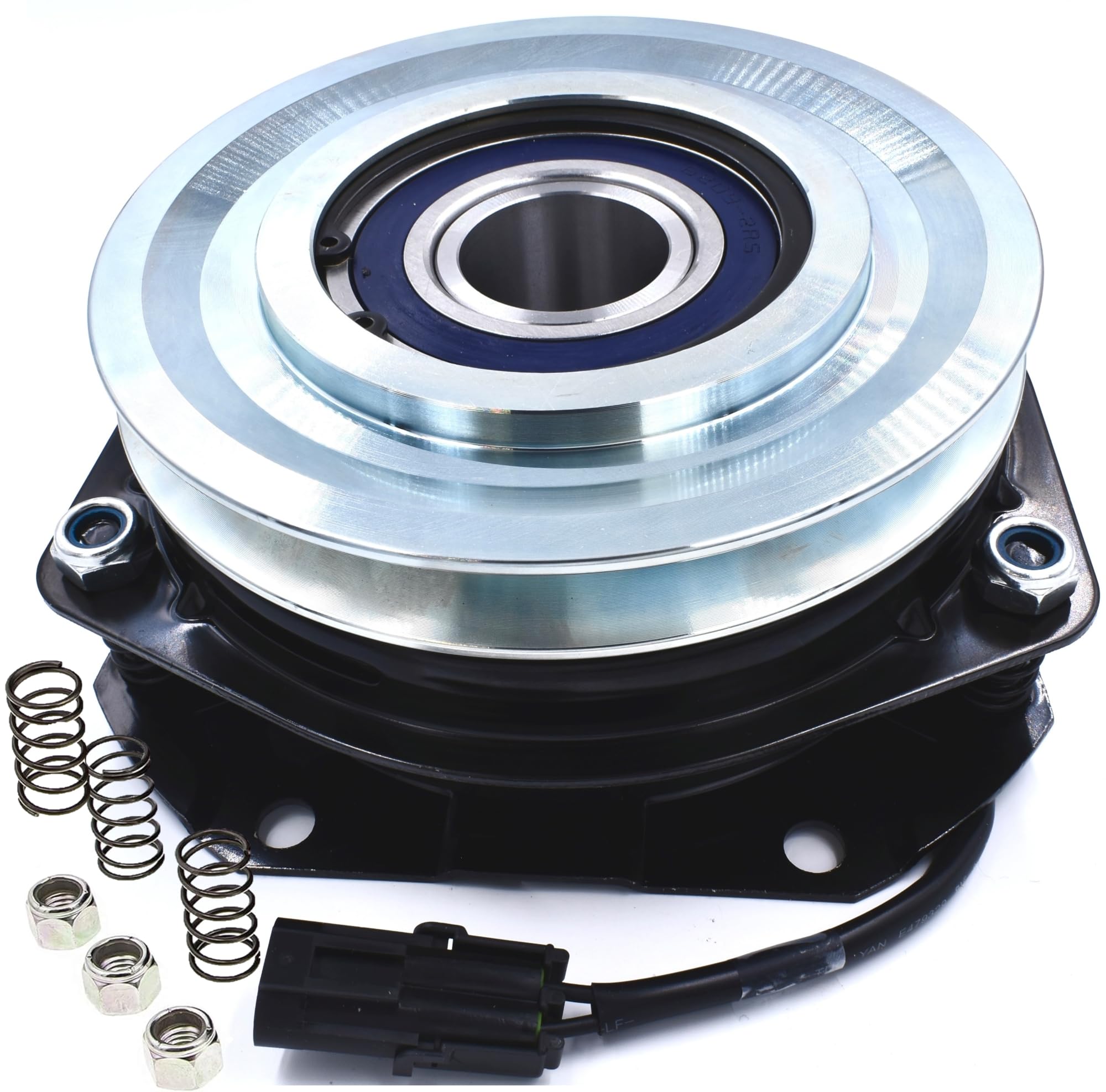 HD Switch HiTorque 300ftlb BIGBearing Billet Pulley Electric PTO Clutch AM104895 AM39209 AM100846 MA-GT-JD 9AL1 for John Deere 316 317 318 322 330 332 430 w/Larger Replaceable Pulley Bearing Tractor