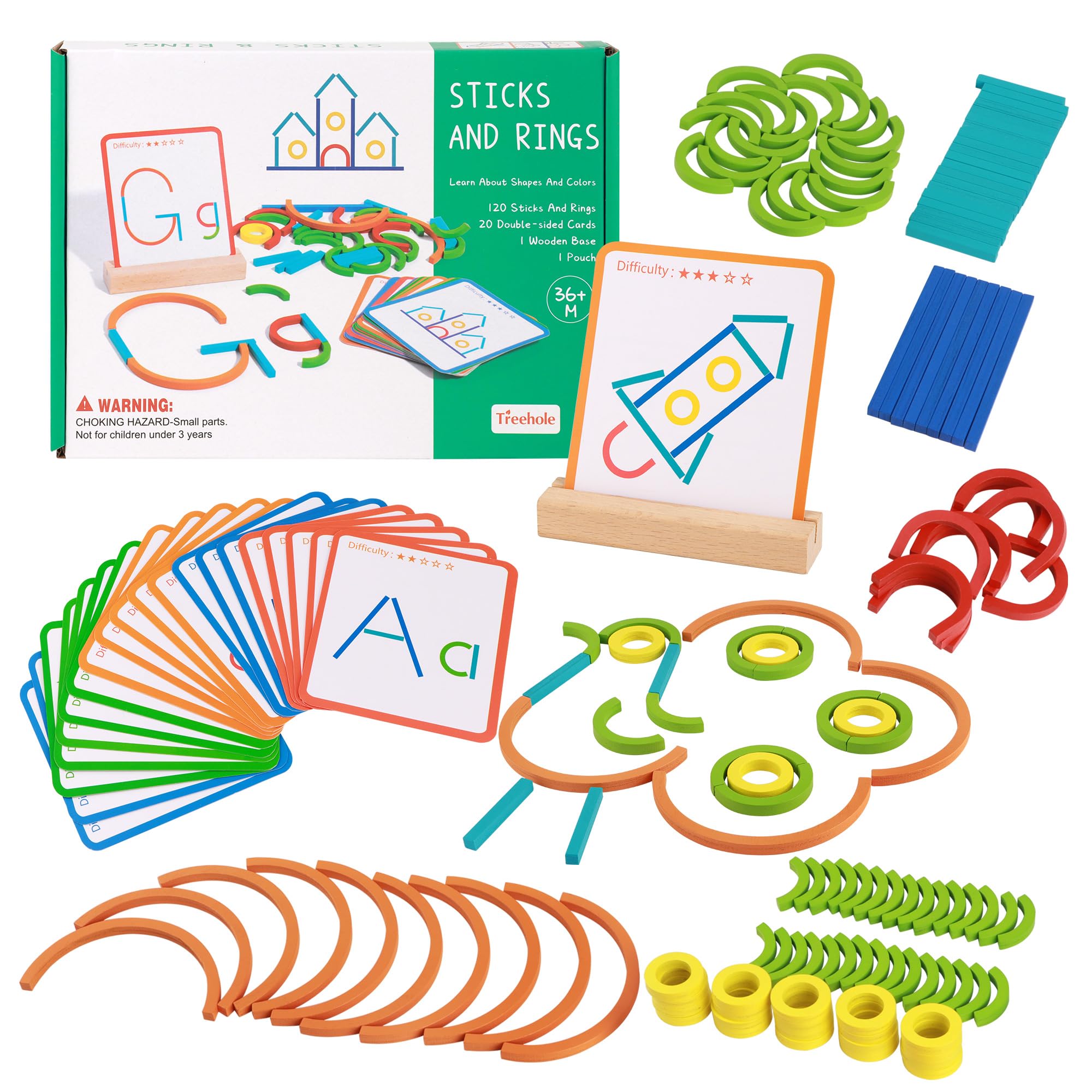 YiliYa Juguetes Montessori Niños 3 4 5 6 Años Juegos Educativos Rompecabezas de Madera Creativos Juegos Interactivos Regalo para Niños Niñas